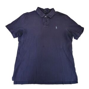 Polo‎ Ralph Lauren Classic Fit Blue Polo Shirt Men's Large Short Sleeve